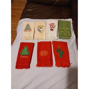 Towels Finger Tip Vintage Christmas Towels 7